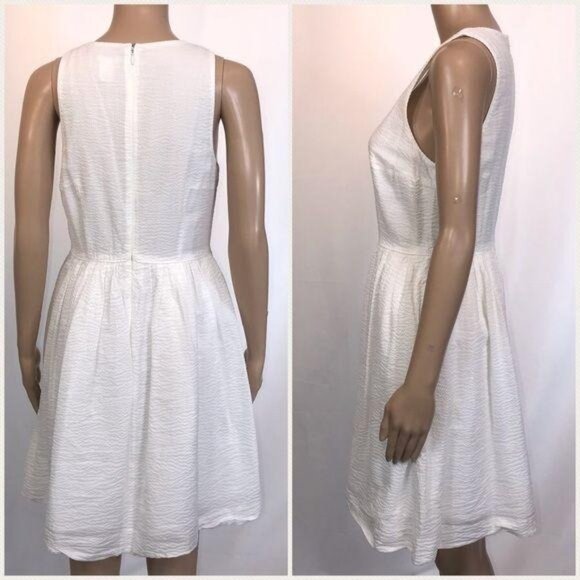 J.Crew white sleeveless dress size Four - Picture 6 of 9